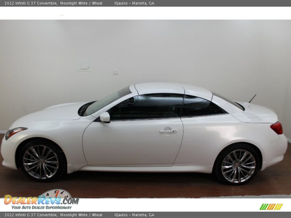 2012 Infiniti G 37 Convertible Moonlight White / Wheat Photo #12