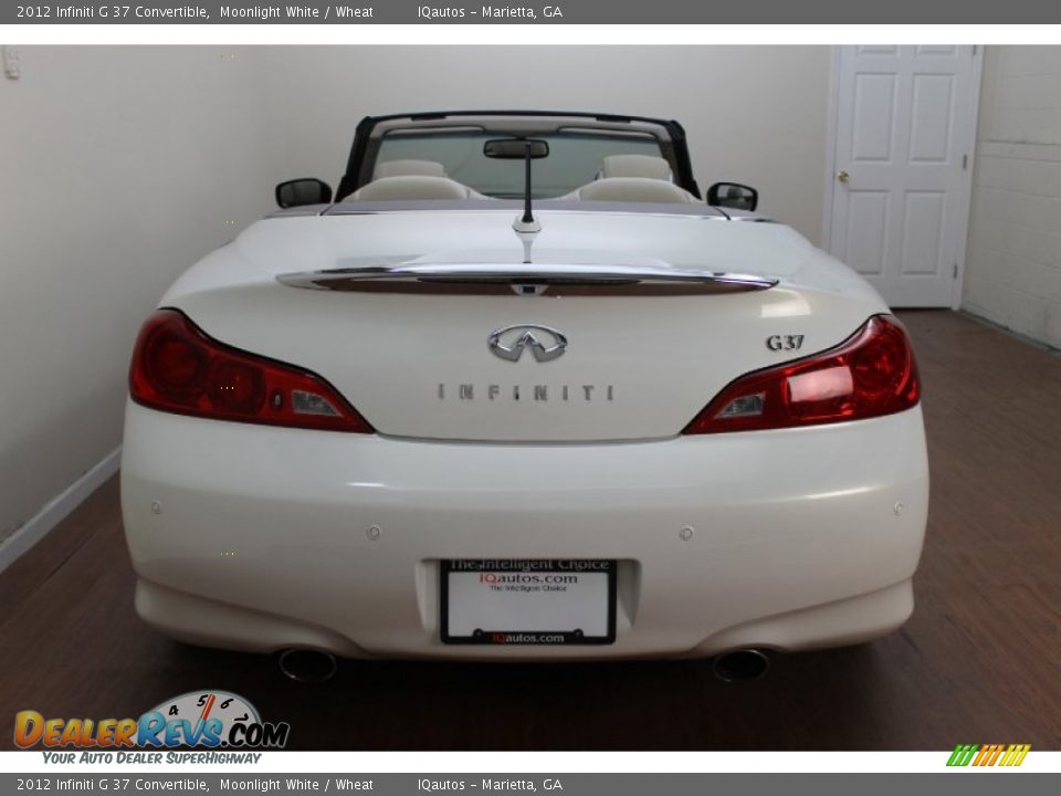 2012 Infiniti G 37 Convertible Moonlight White / Wheat Photo #13
