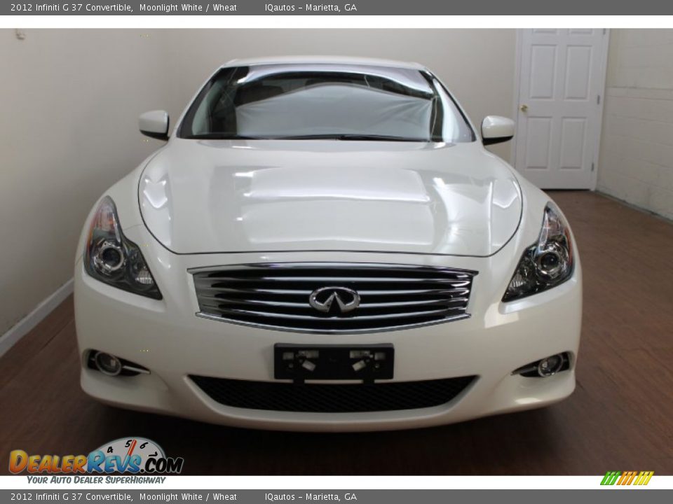 2012 Infiniti G 37 Convertible Moonlight White / Wheat Photo #14