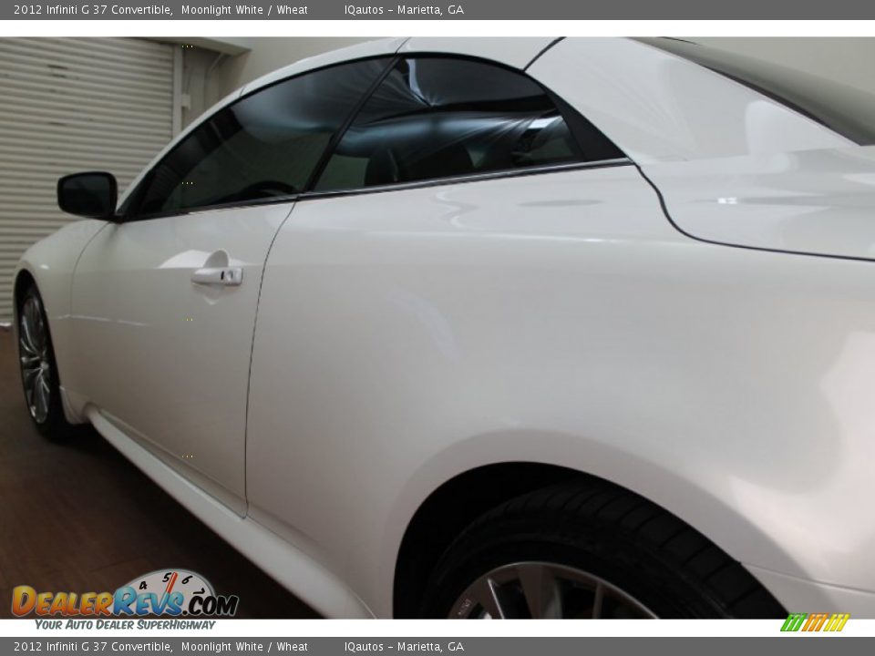 2012 Infiniti G 37 Convertible Moonlight White / Wheat Photo #15