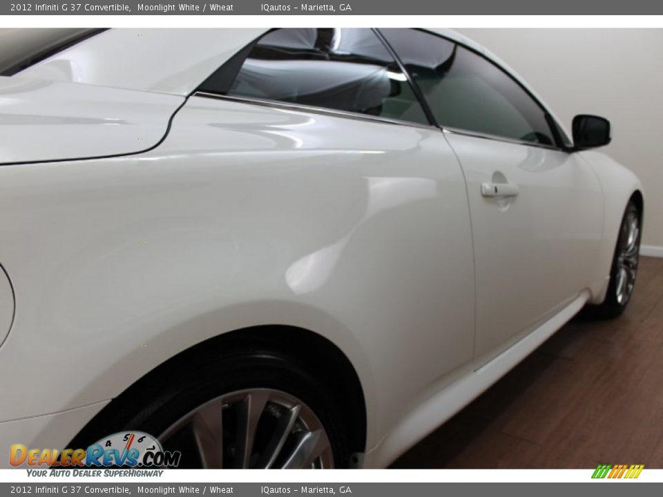 2012 Infiniti G 37 Convertible Moonlight White / Wheat Photo #16