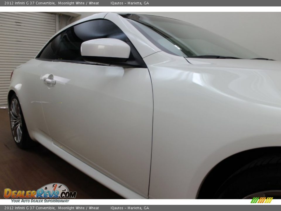2012 Infiniti G 37 Convertible Moonlight White / Wheat Photo #17