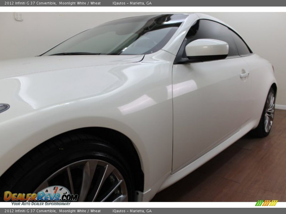 2012 Infiniti G 37 Convertible Moonlight White / Wheat Photo #18