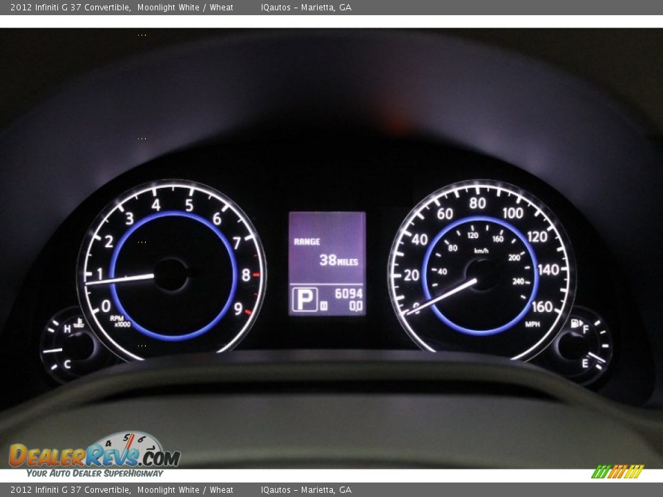 2012 Infiniti G 37 Convertible Gauges Photo #22