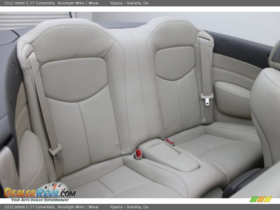 Rear Seat of 2012 Infiniti G 37 Convertible Photo #28