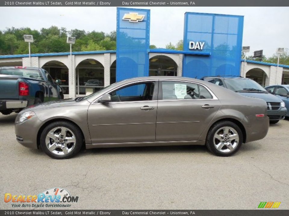 2010 Chevrolet Malibu LT Sedan Gold Mist Metallic / Ebony Photo #2