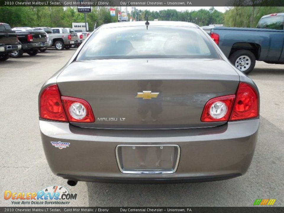 2010 Chevrolet Malibu LT Sedan Gold Mist Metallic / Ebony Photo #5