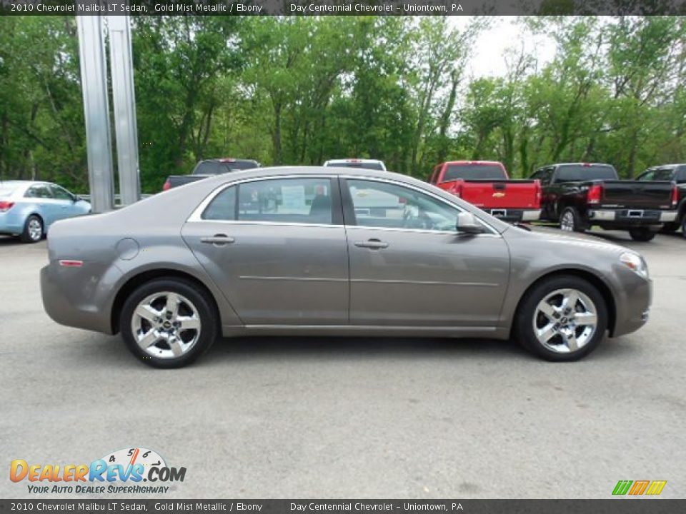2010 Chevrolet Malibu LT Sedan Gold Mist Metallic / Ebony Photo #7
