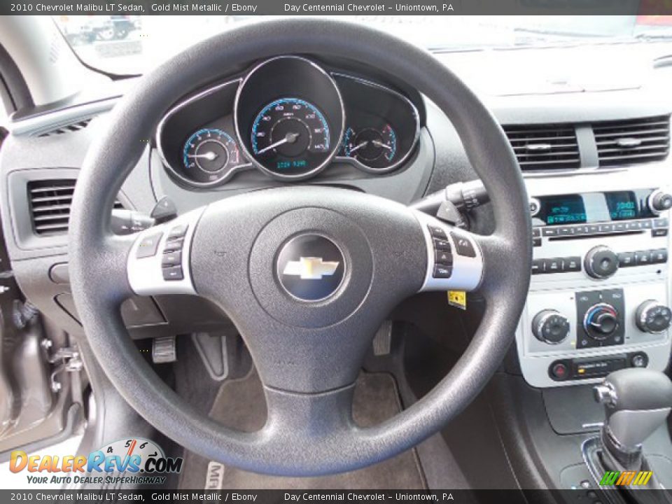2010 Chevrolet Malibu LT Sedan Gold Mist Metallic / Ebony Photo #14