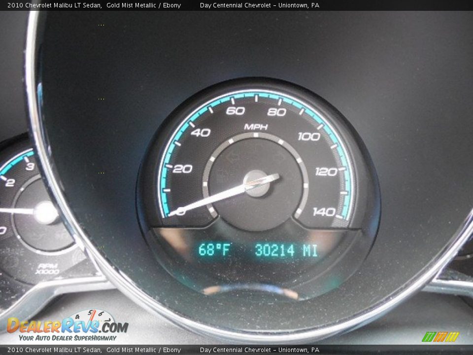 2010 Chevrolet Malibu LT Sedan Gold Mist Metallic / Ebony Photo #20