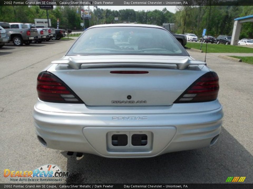 2002 Pontiac Grand Am SE Coupe Galaxy Silver Metallic / Dark Pewter Photo #5