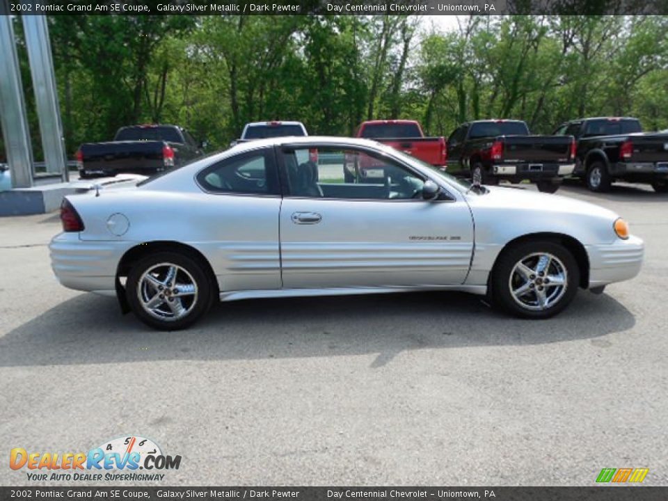 2002 Pontiac Grand Am SE Coupe Galaxy Silver Metallic / Dark Pewter Photo #7