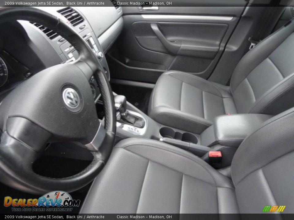 2009 Volkswagen Jetta SE Sedan Black Uni / Anthracite Photo #3