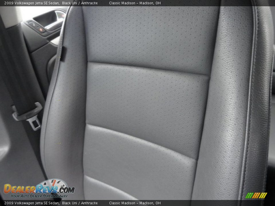 2009 Volkswagen Jetta SE Sedan Black Uni / Anthracite Photo #6