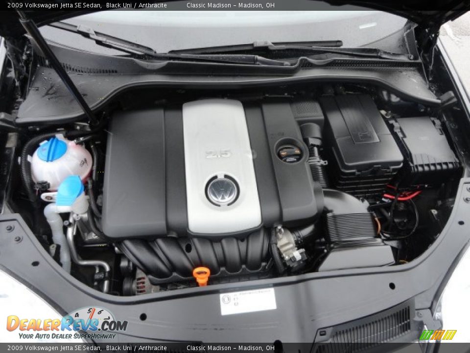 2009 Volkswagen Jetta SE Sedan Black Uni / Anthracite Photo #12