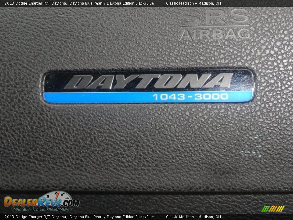 2013 Dodge Charger R/T Daytona Daytona Blue Pearl / Daytona Edition Black/Blue Photo #6
