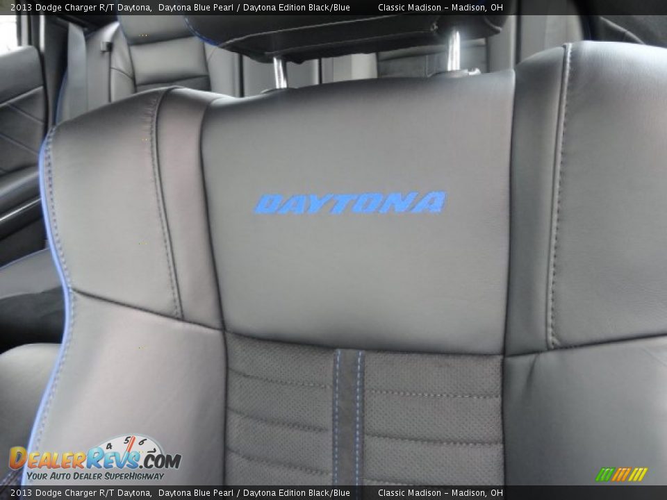 2013 Dodge Charger R/T Daytona Daytona Blue Pearl / Daytona Edition Black/Blue Photo #10