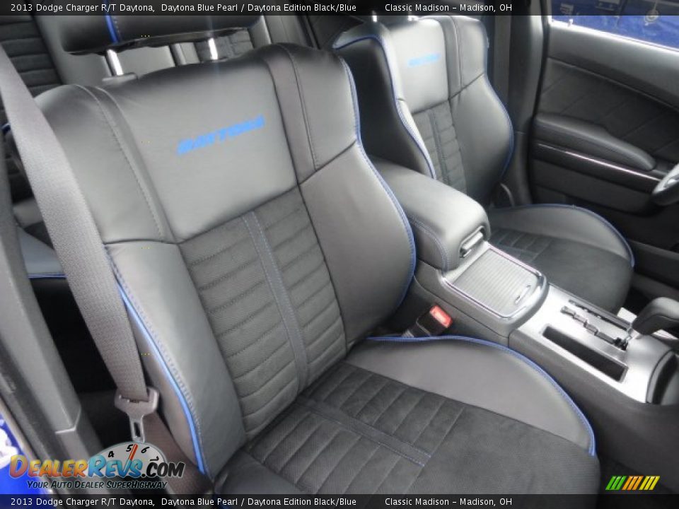 Daytona Edition Black/Blue Interior - 2013 Dodge Charger R/T Daytona Photo #22