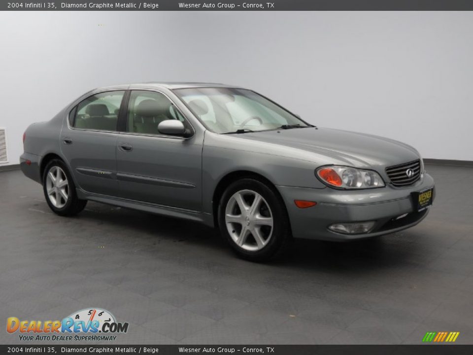 2004 Infiniti I 35 Diamond Graphite Metallic / Beige Photo #2