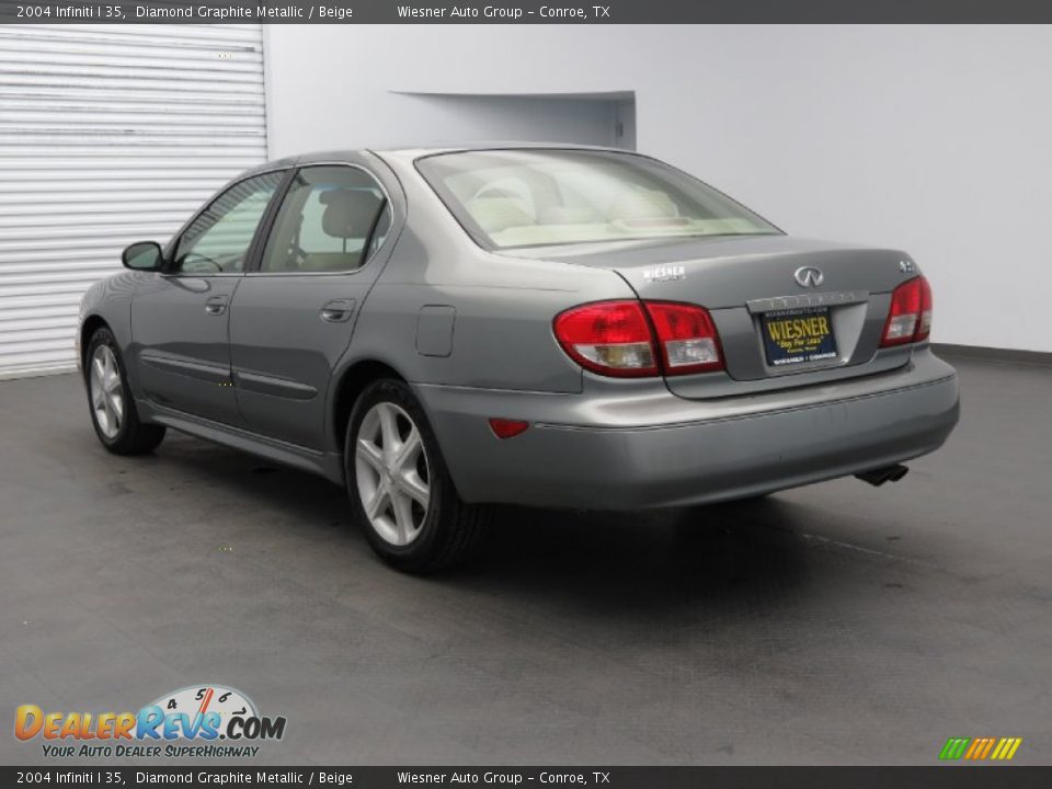 2004 Infiniti I 35 Diamond Graphite Metallic / Beige Photo #4