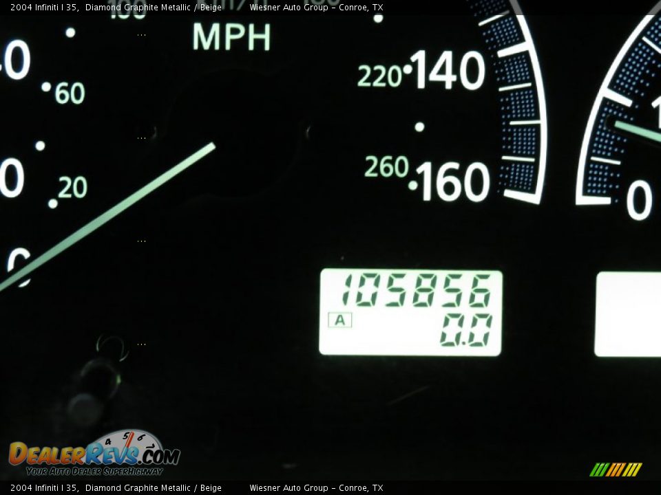 2004 Infiniti I 35 Diamond Graphite Metallic / Beige Photo #5