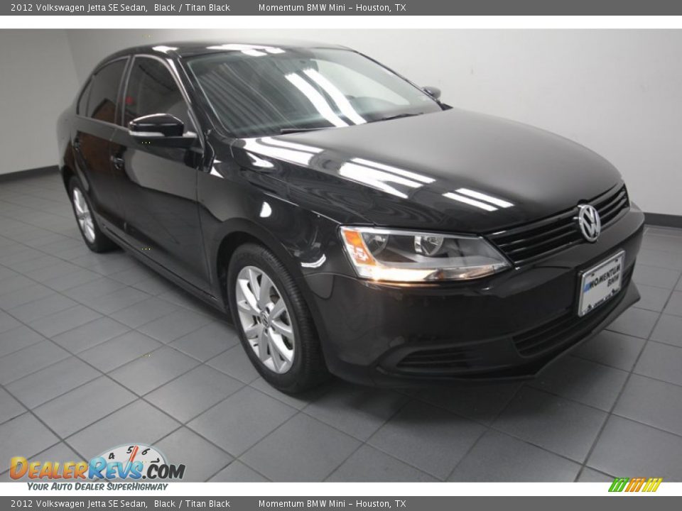 2012 Volkswagen Jetta SE Sedan Black / Titan Black Photo #1
