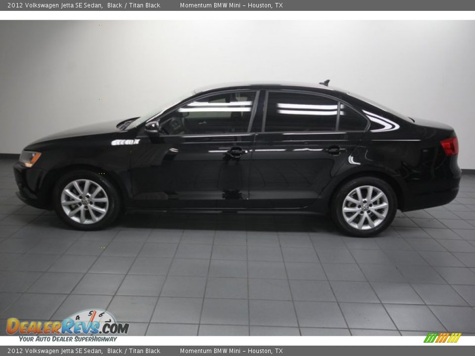 2012 Volkswagen Jetta SE Sedan Black / Titan Black Photo #2