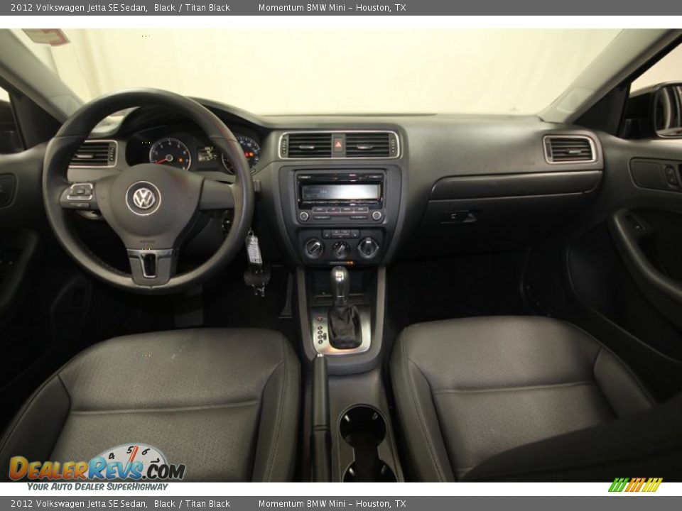2012 Volkswagen Jetta SE Sedan Black / Titan Black Photo #4