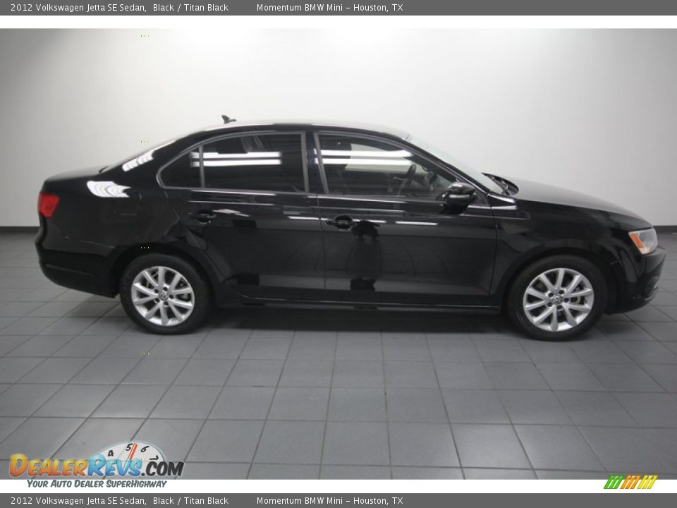 2012 Volkswagen Jetta SE Sedan Black / Titan Black Photo #7