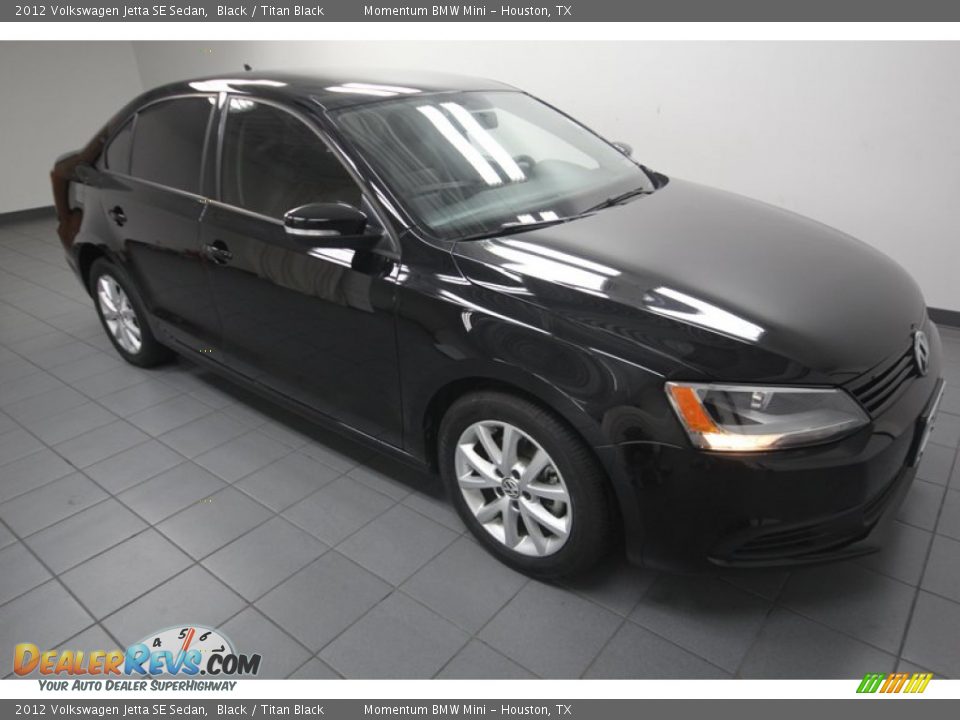 2012 Volkswagen Jetta SE Sedan Black / Titan Black Photo #8