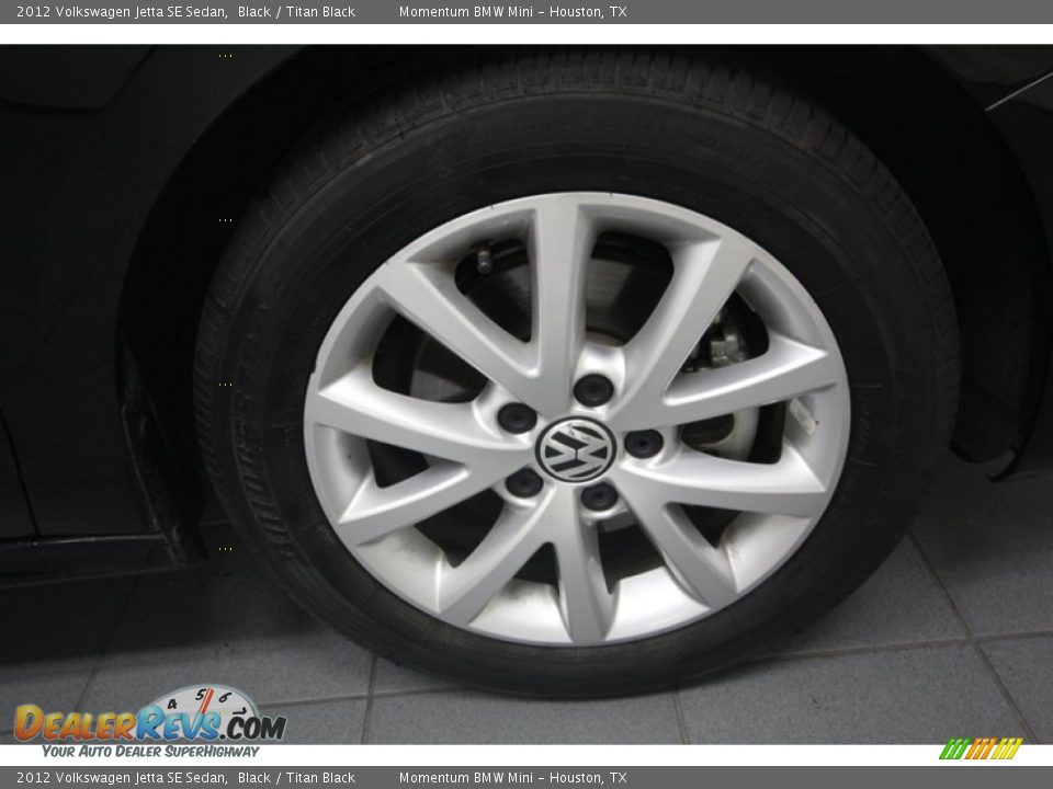 2012 Volkswagen Jetta SE Sedan Black / Titan Black Photo #9
