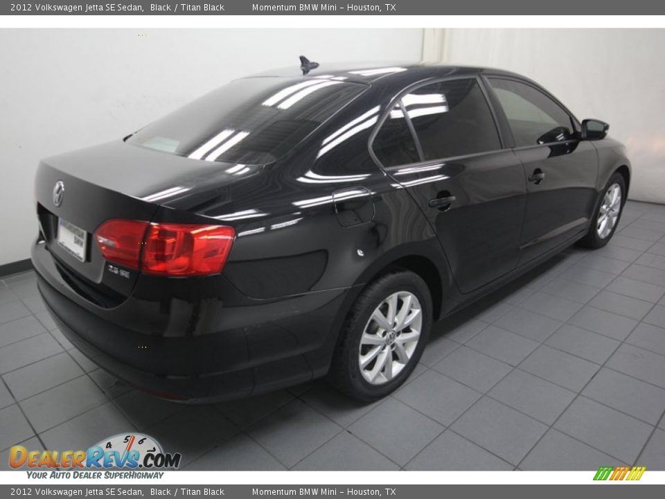 2012 Volkswagen Jetta SE Sedan Black / Titan Black Photo #10