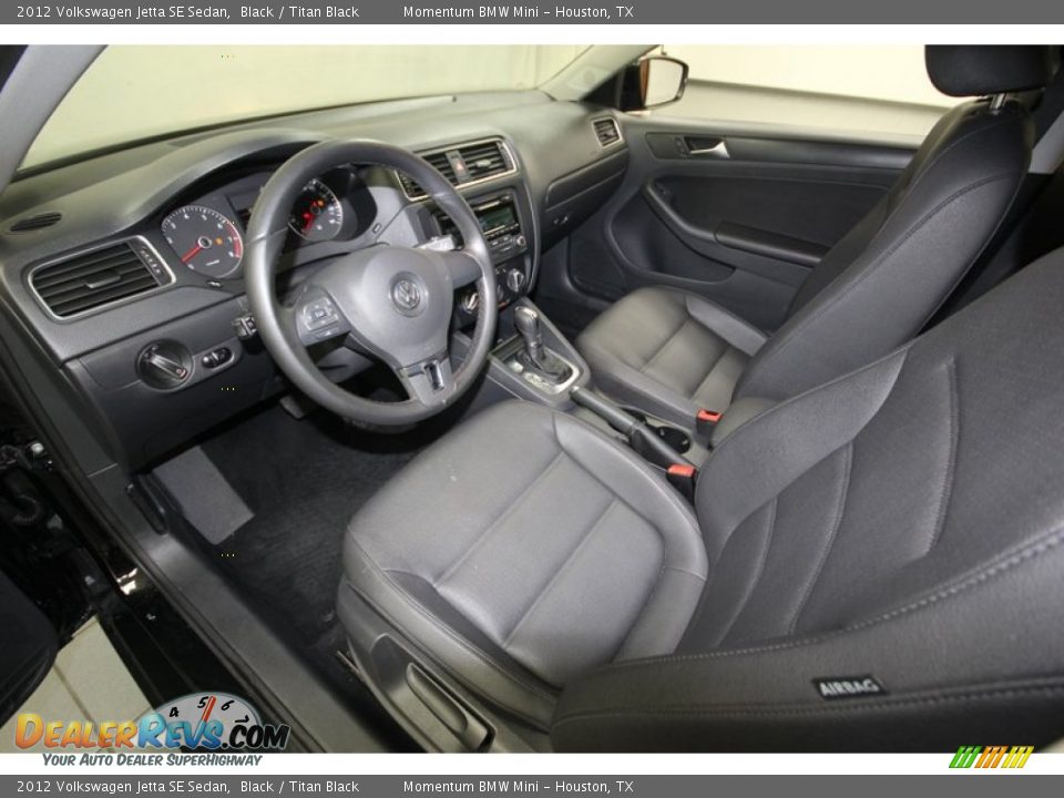 2012 Volkswagen Jetta SE Sedan Black / Titan Black Photo #12