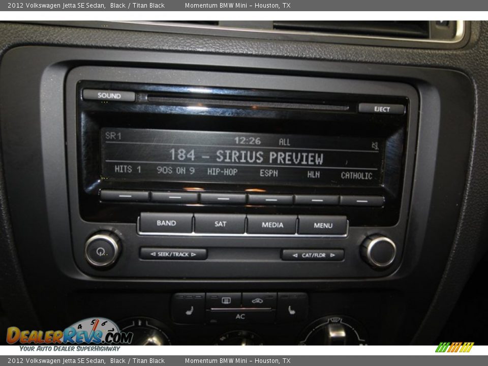 2012 Volkswagen Jetta SE Sedan Black / Titan Black Photo #18