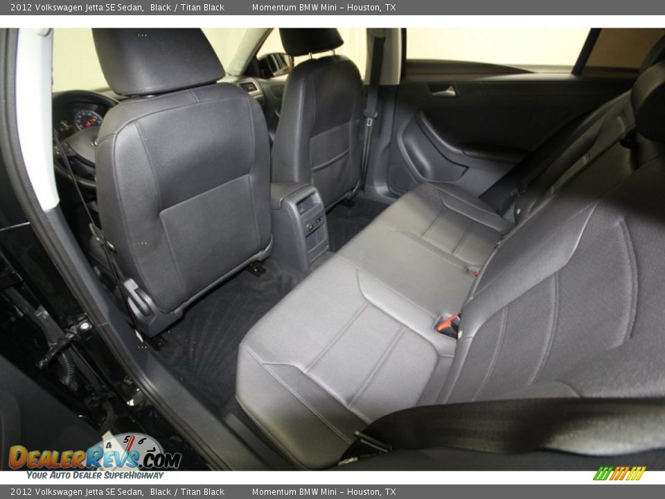 2012 Volkswagen Jetta SE Sedan Black / Titan Black Photo #24