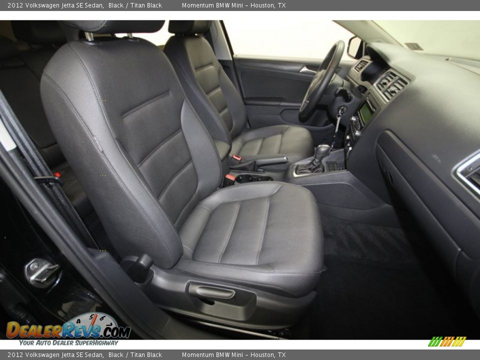 2012 Volkswagen Jetta SE Sedan Black / Titan Black Photo #35