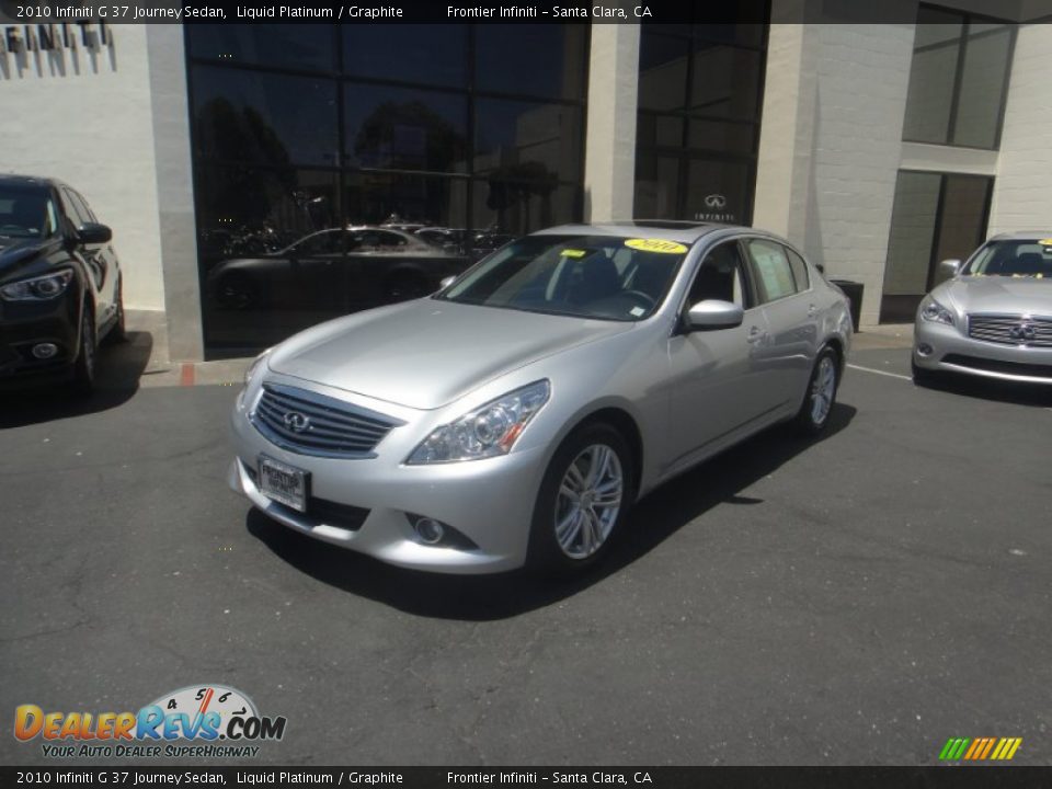 2010 Infiniti G 37 Journey Sedan Liquid Platinum / Graphite Photo #1