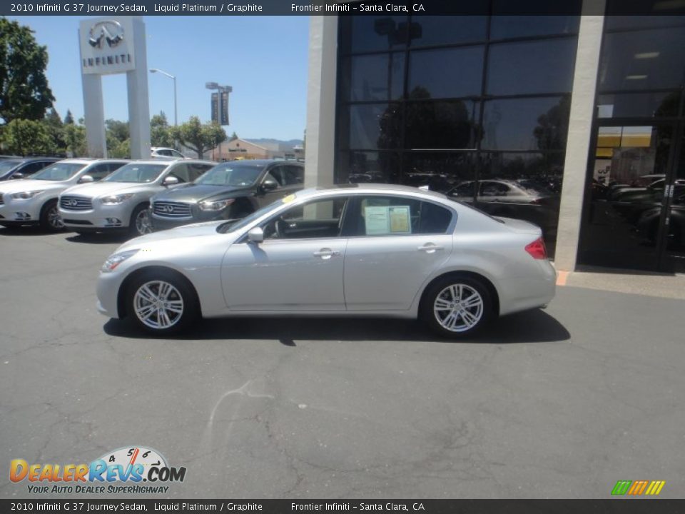 2010 Infiniti G 37 Journey Sedan Liquid Platinum / Graphite Photo #4