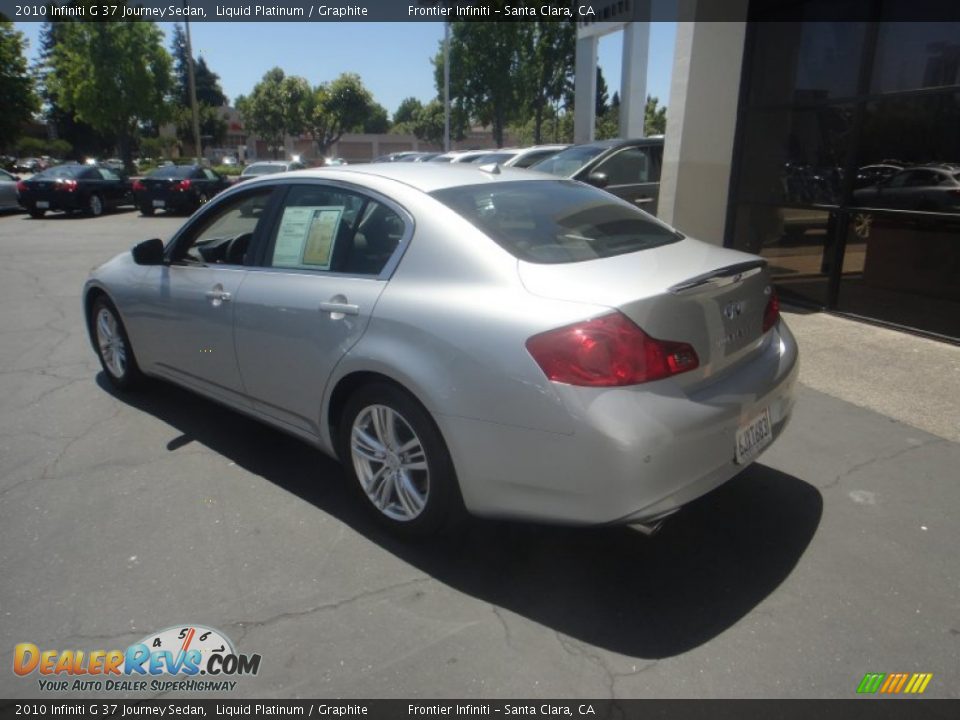 2010 Infiniti G 37 Journey Sedan Liquid Platinum / Graphite Photo #6