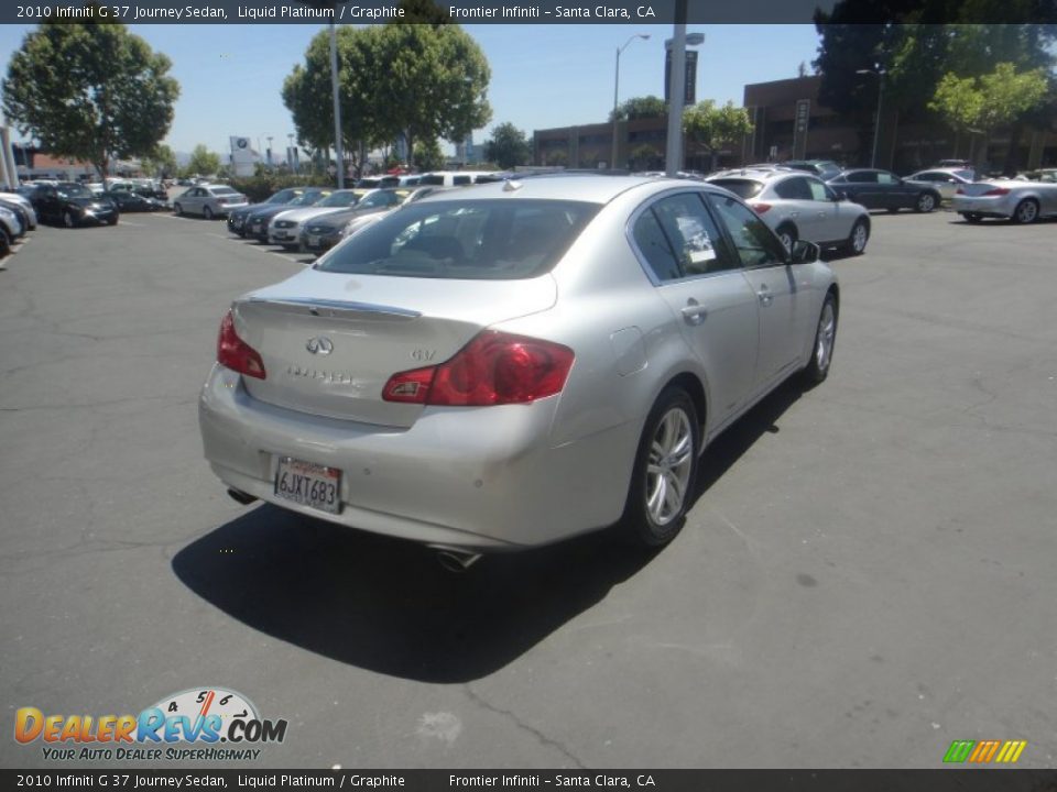 2010 Infiniti G 37 Journey Sedan Liquid Platinum / Graphite Photo #8