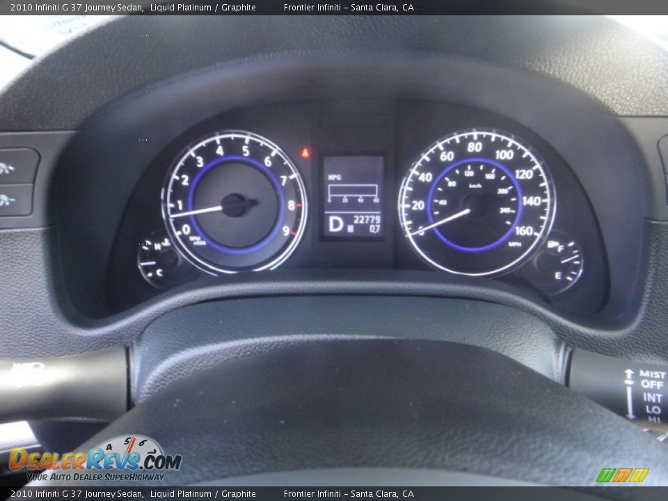 2010 Infiniti G 37 Journey Sedan Liquid Platinum / Graphite Photo #10
