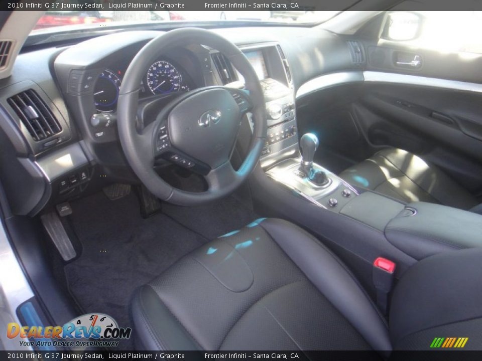 2010 Infiniti G 37 Journey Sedan Liquid Platinum / Graphite Photo #17
