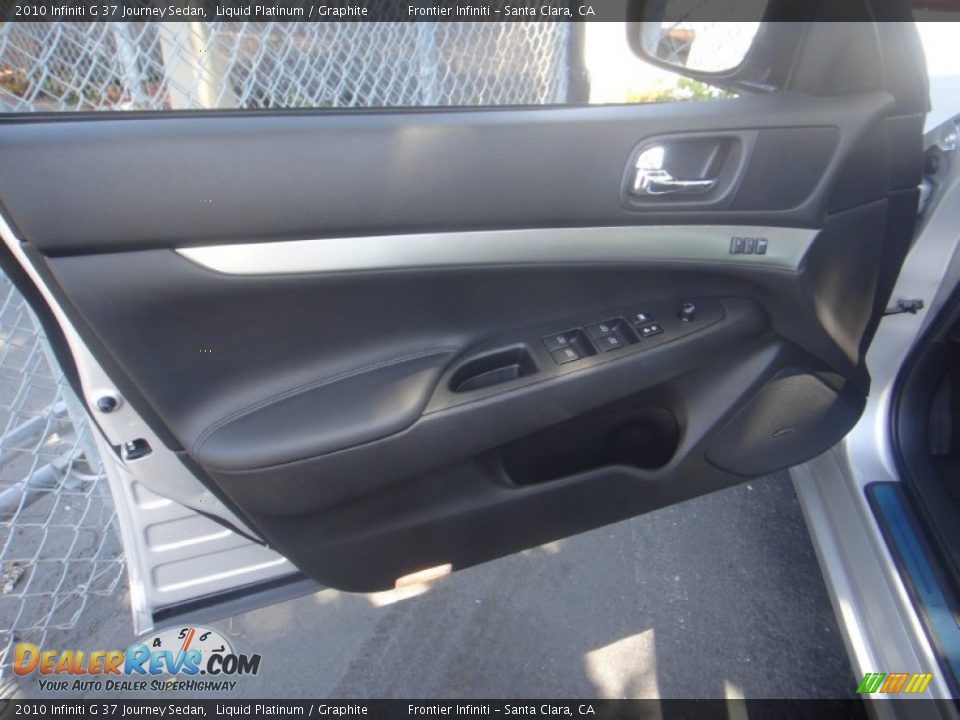 2010 Infiniti G 37 Journey Sedan Liquid Platinum / Graphite Photo #19