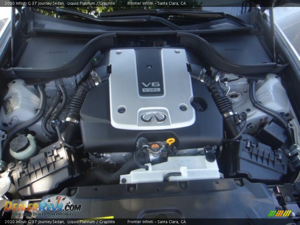 2010 Infiniti G 37 Journey Sedan Liquid Platinum / Graphite Photo #25