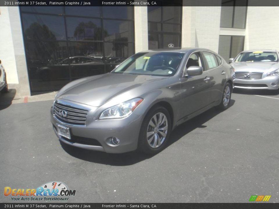 2011 Infiniti M 37 Sedan Platinum Graphite / Java Photo #1