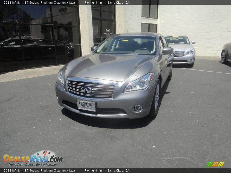 2011 Infiniti M 37 Sedan Platinum Graphite / Java Photo #2