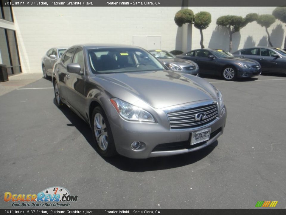 2011 Infiniti M 37 Sedan Platinum Graphite / Java Photo #3