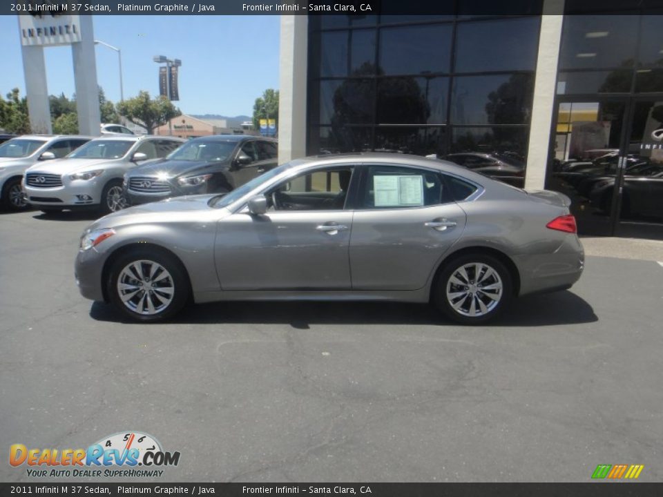 2011 Infiniti M 37 Sedan Platinum Graphite / Java Photo #4