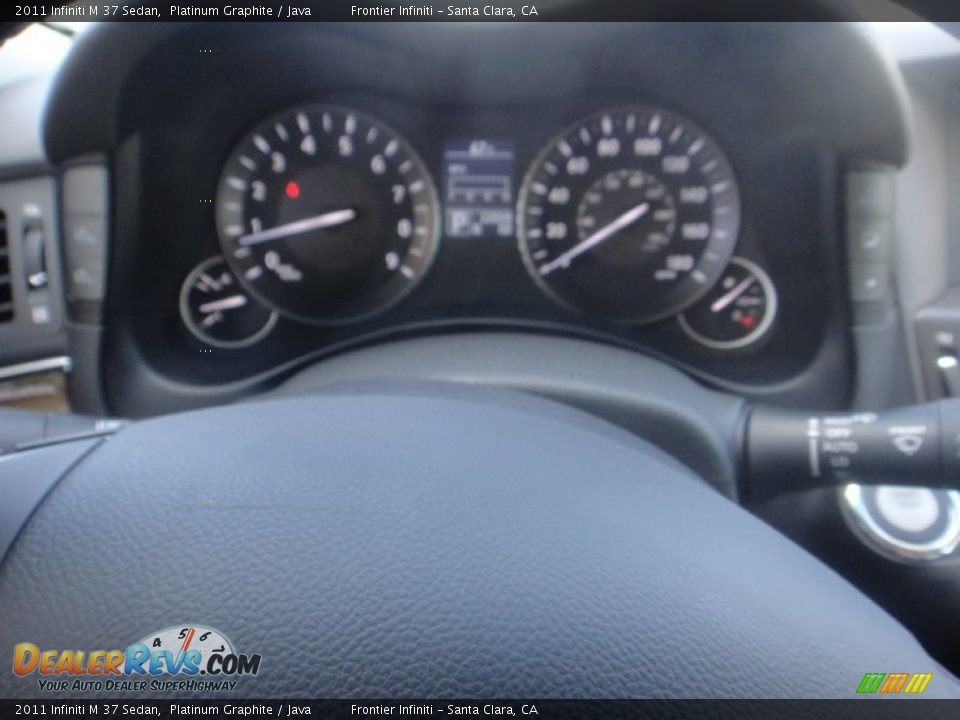 2011 Infiniti M 37 Sedan Platinum Graphite / Java Photo #16