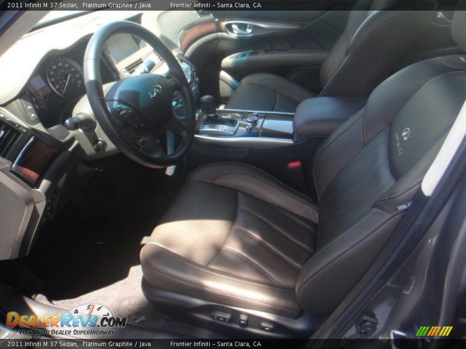 2011 Infiniti M 37 Sedan Platinum Graphite / Java Photo #21